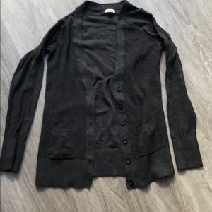 Charcoal gray cardigan